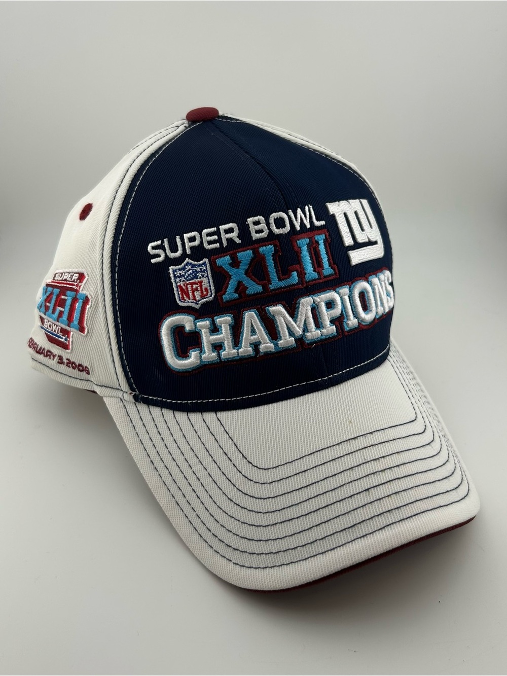 New York Giants Super Bowl XLII Champions Reebok NFL Adjustable Hat Cap